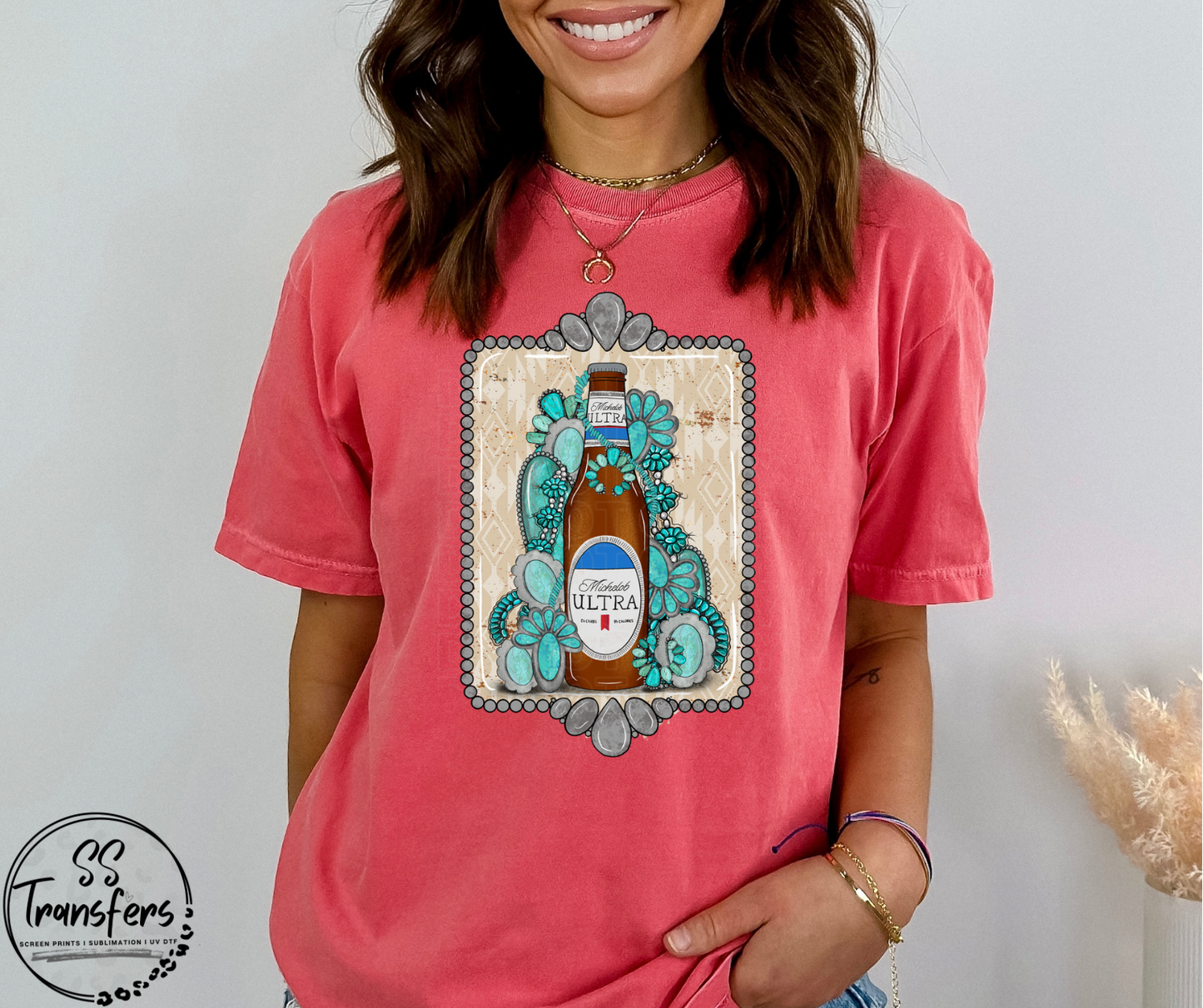 Ultra and Turquoise DTF Transfer