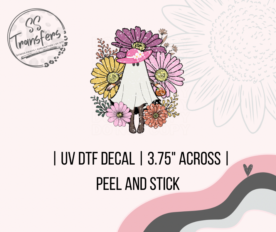 Pink Hat Ghost UV Decal