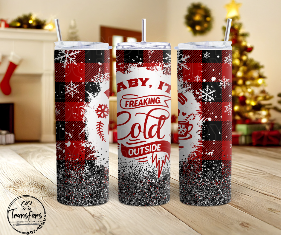 Baby It's Cold Outside Sub Tumbler Transfer
