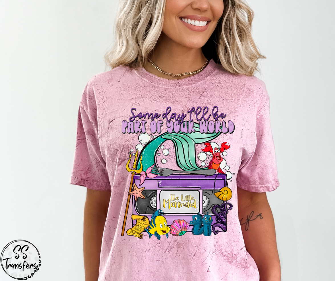 Part Of Your World VHS Tape DTF Transfer