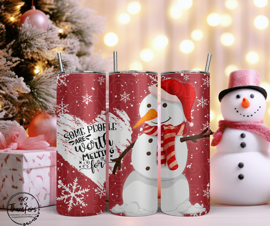 Some People Are Worth Melting For Sub Tumbler Transfer