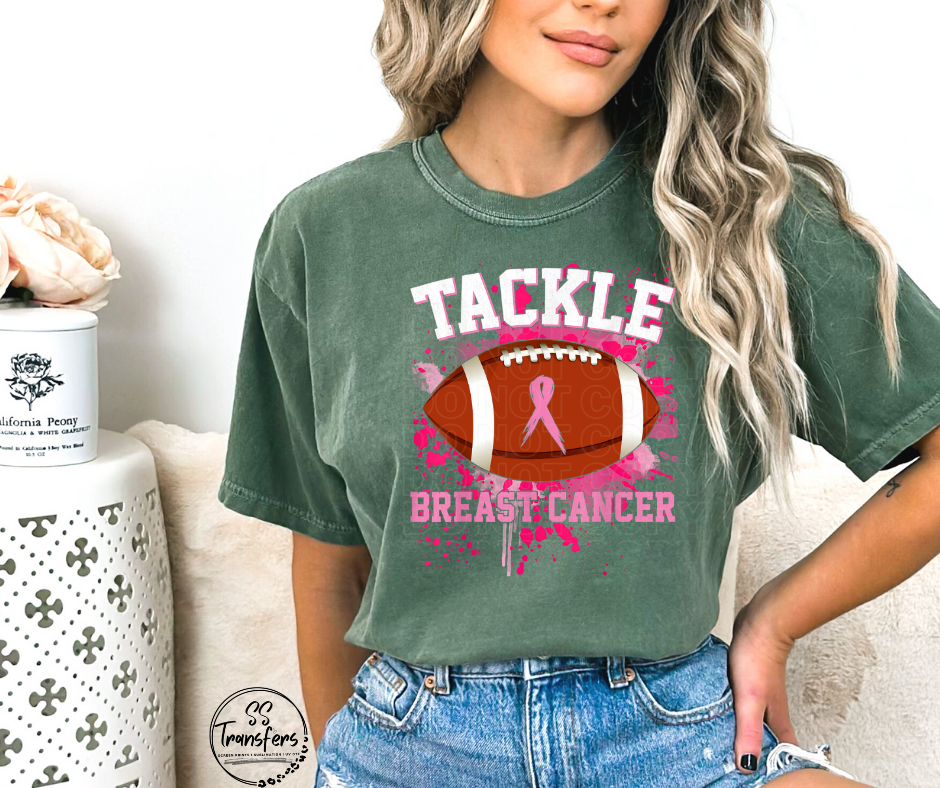 Tackle Breast Cancer DTF Transfer