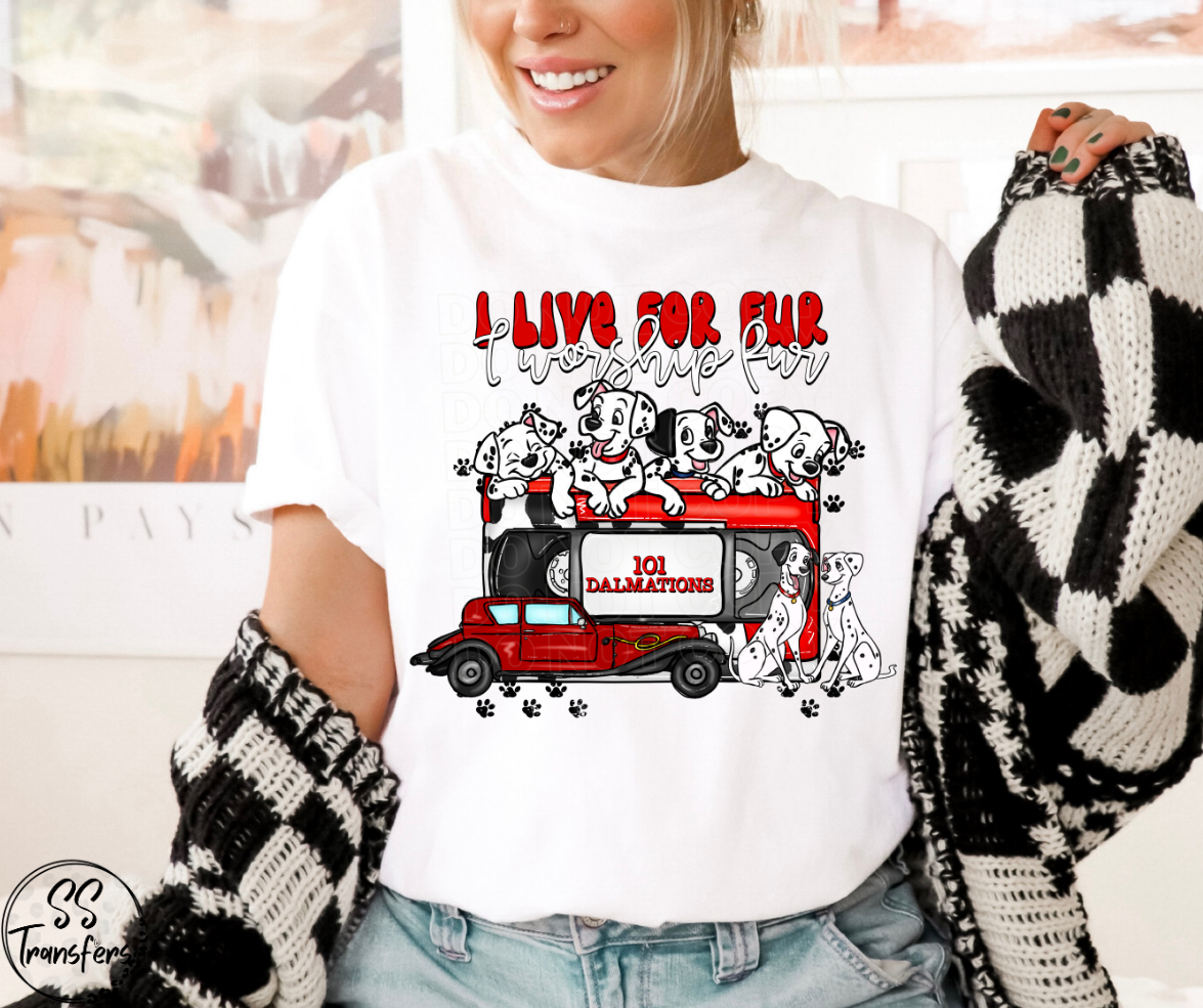 Live for Fur VHS Tape DTF Transfer