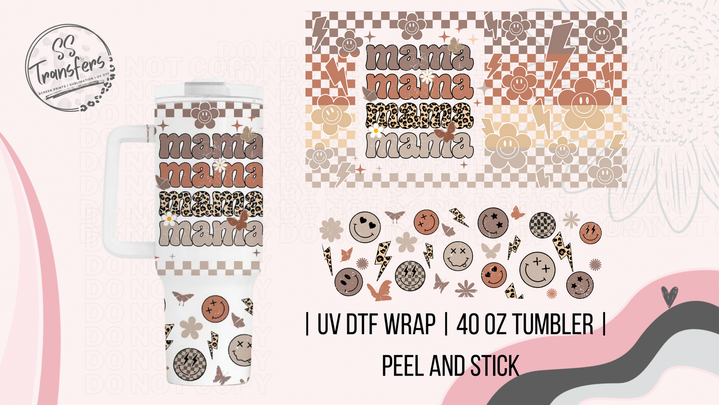 Mama Stacked 40oz UV Wrap