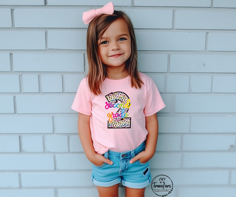 Leopard Rainbow (Pre School-5th grade) Kids DTF Transfer