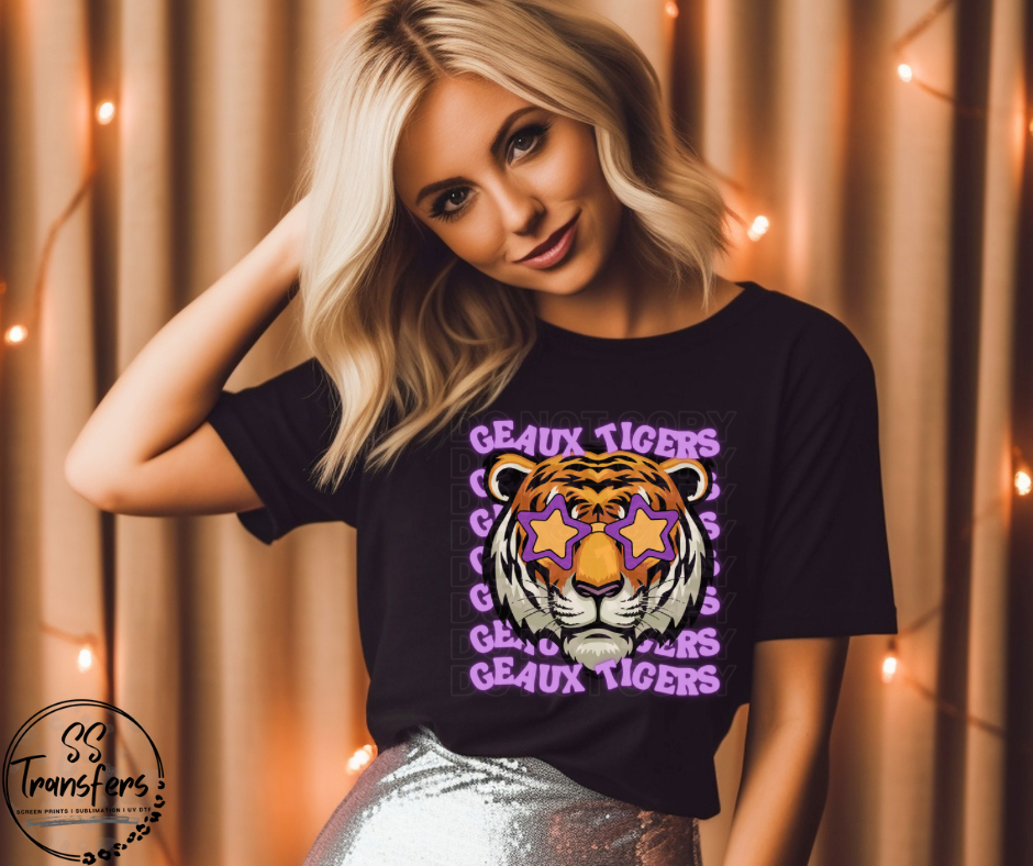 Preppy Tigers DTF Transfer