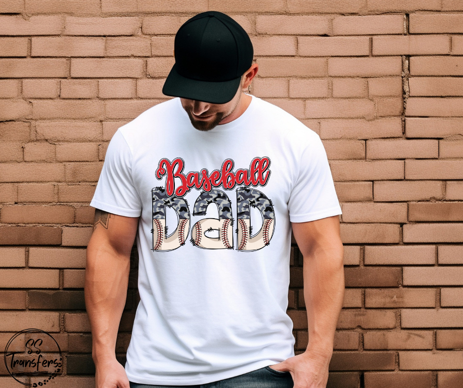 Baseball Dad DTF Transfer