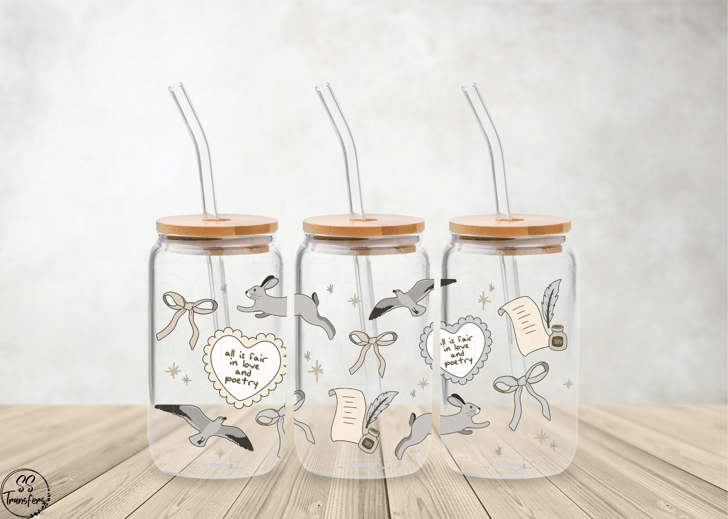 All is Fair in Love and Poetry Libbey UV Wrap