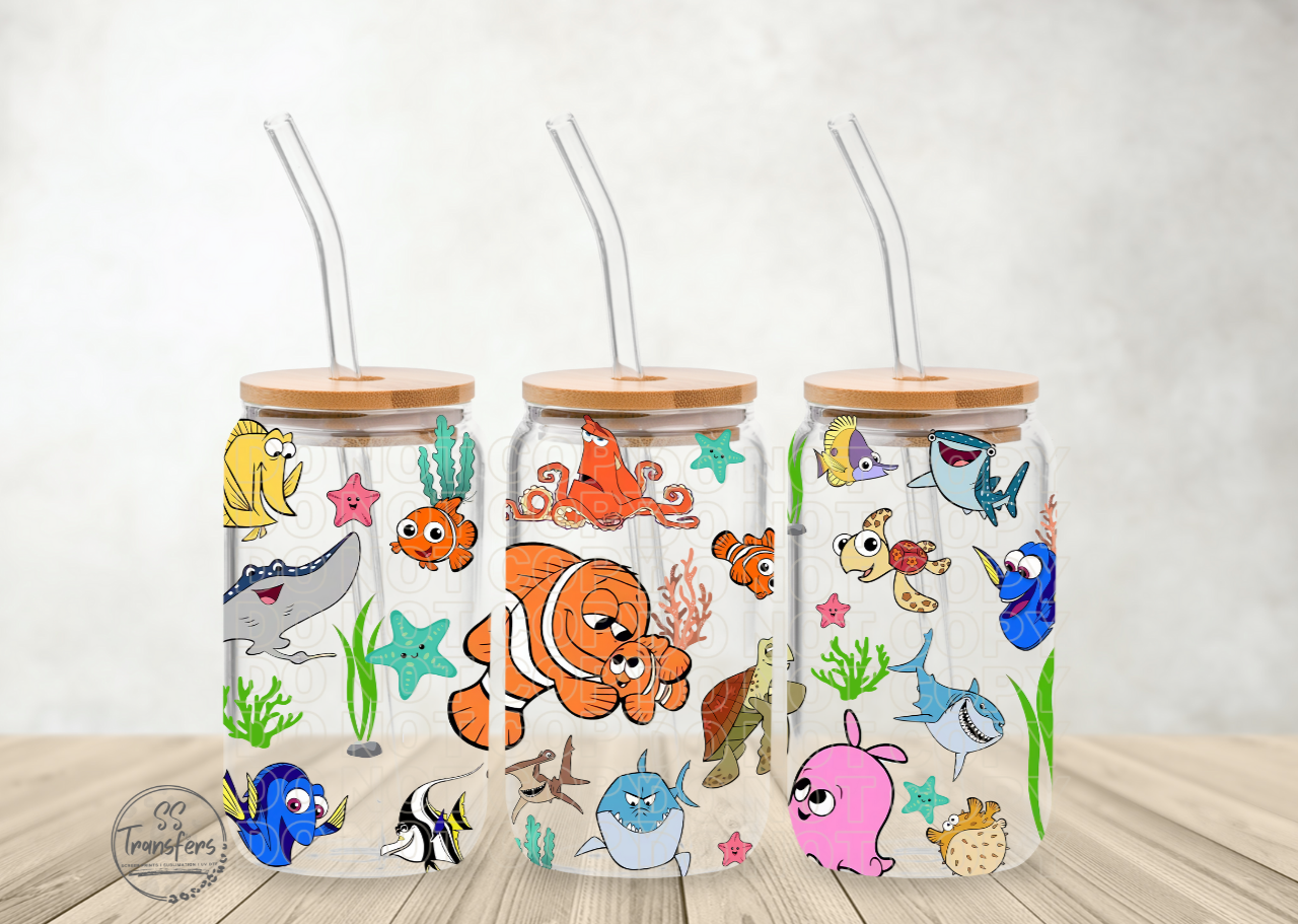 All the Fish Friends Libbey UV Wrap