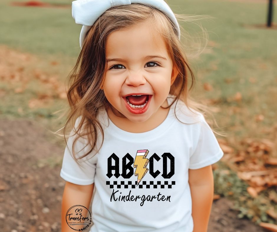 ABCD School Grades (Pre-K-6th grade) Kids DTF Transfer