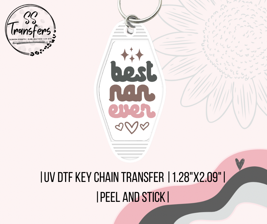 Best Nan Ever UV Motel Keychain