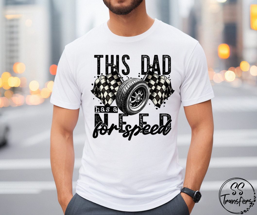 Need For Speed Dad DTF Transfer