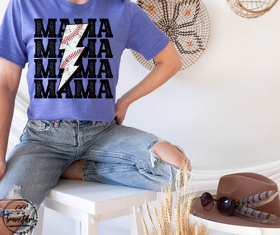 Stacked Sport Mama (Multiple Options) DTF Transfer