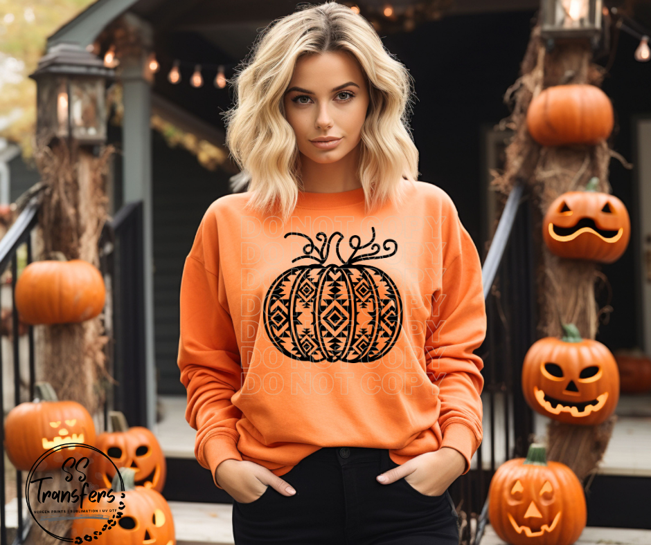 Aztec Pumpkin DTF Transfer