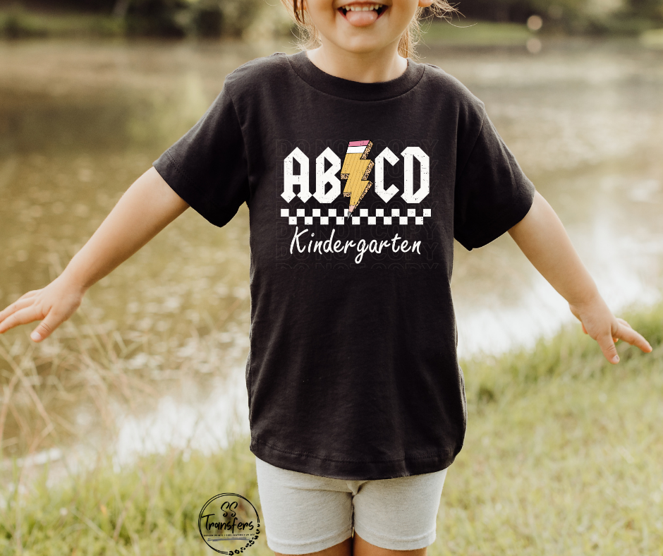 ABCD School Grades (Pre-K-6th grade) Kids DTF Transfer
