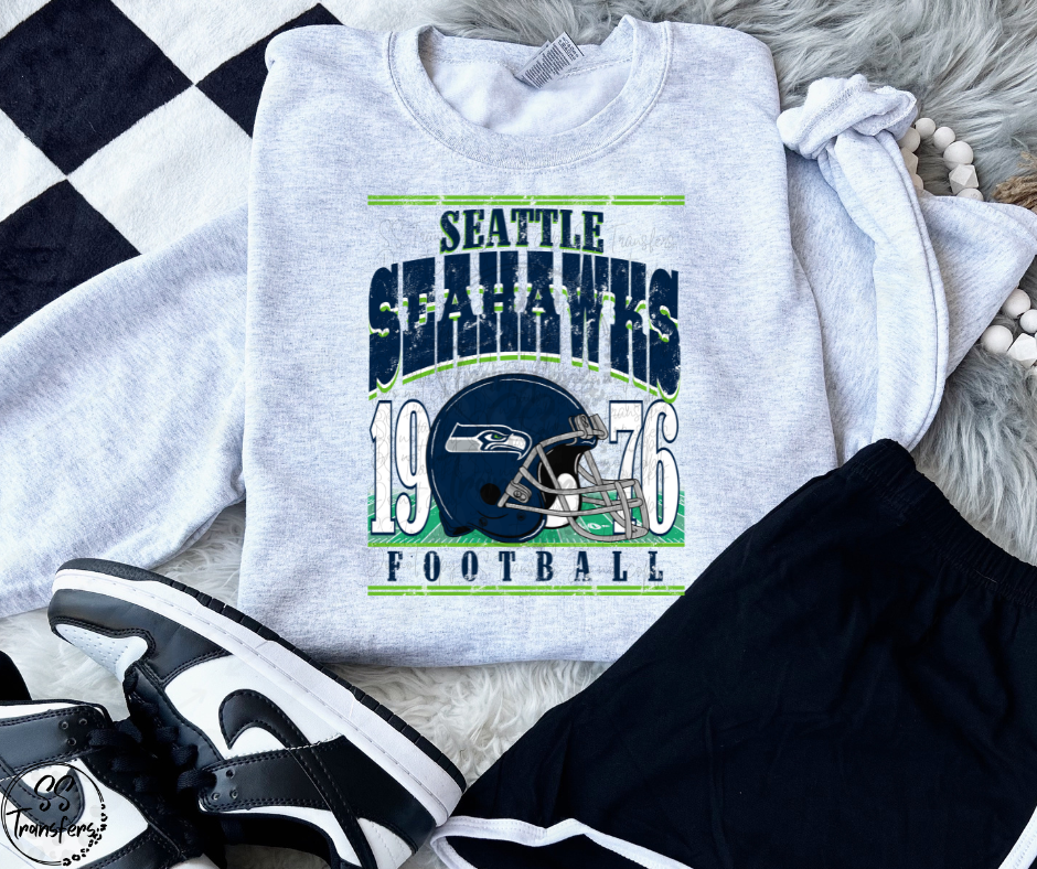 S Hawks Vintage DTF Transfer