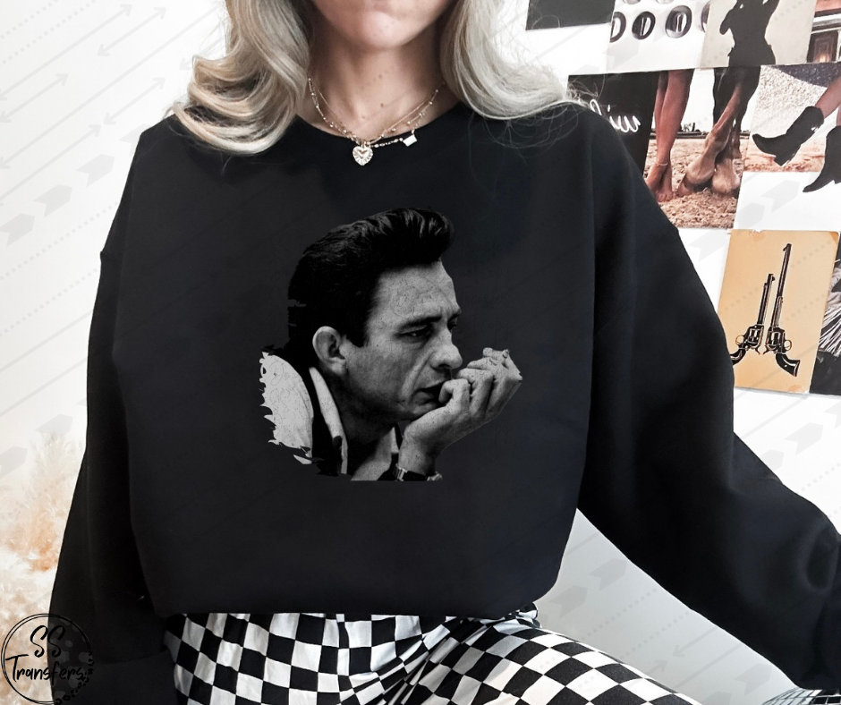 Johnny B&W DTF Transfer