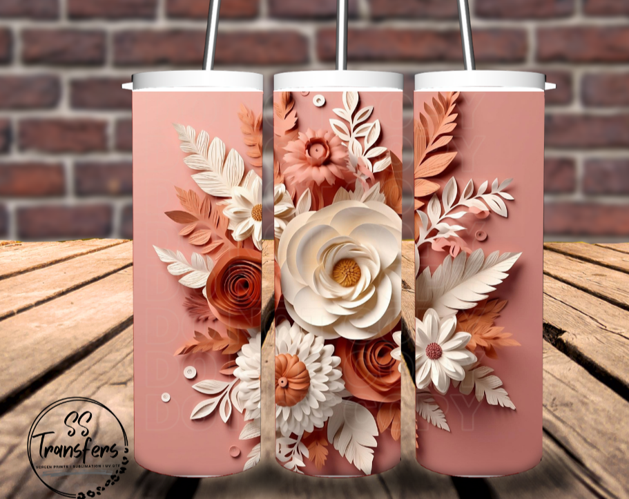 Flower Bouquet Sub Tumbler Transfer
