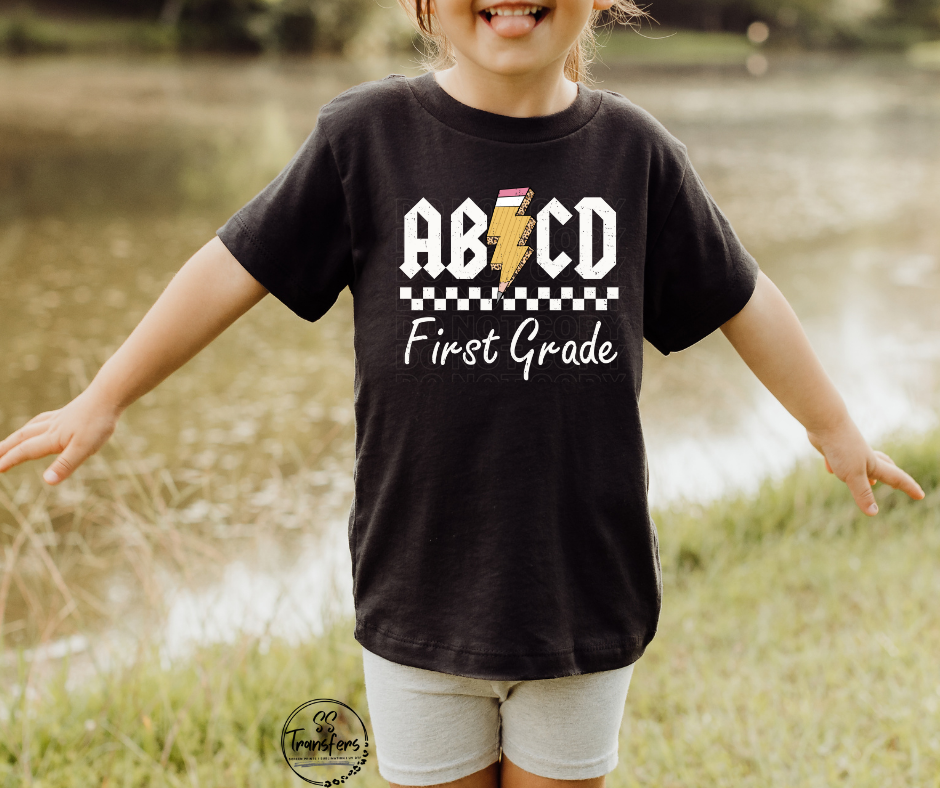 ABCD School Grades (Pre-K-6th grade) Kids DTF Transfer