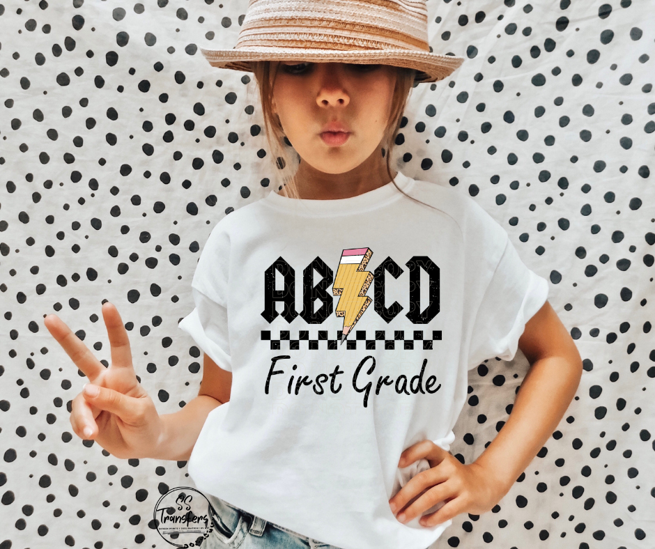 ABCD School Grades (Pre-K-6th grade) Kids DTF Transfer
