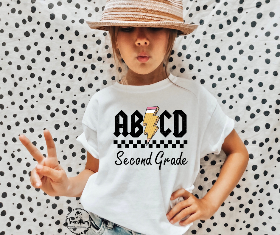 ABCD School Grades (Pre-K-6th grade) Kids DTF Transfer
