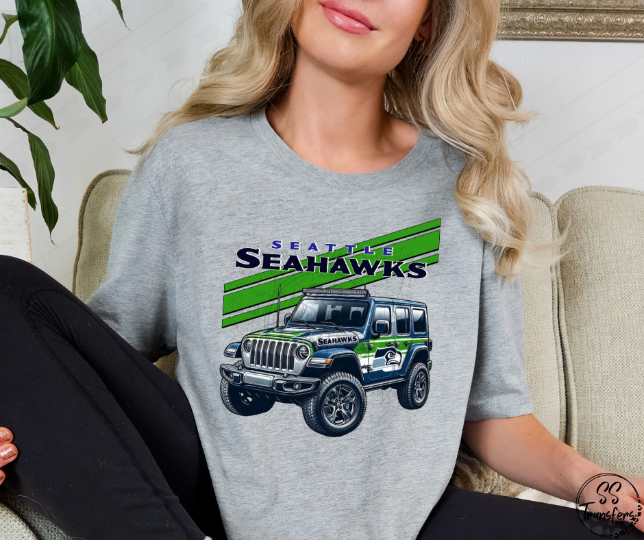 S Hawks Jeep DTF Transfer