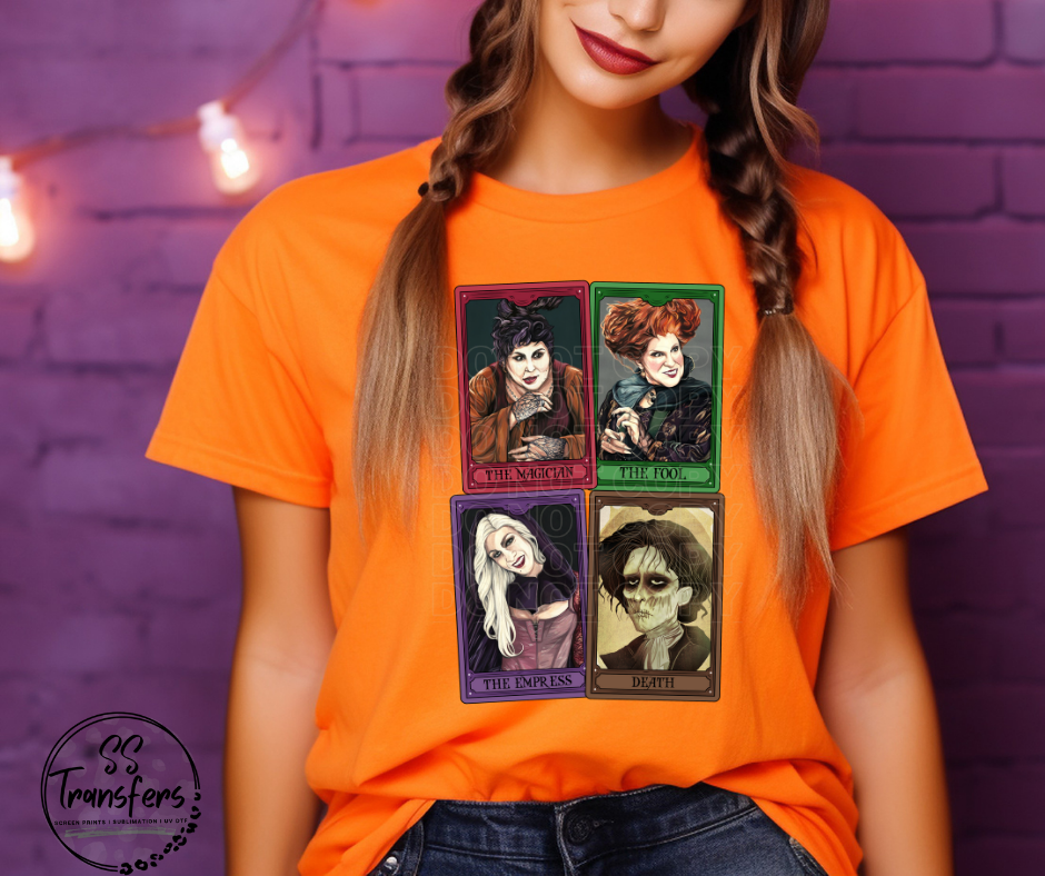 Vintage Pocus Tarot Cards DTF Transfer