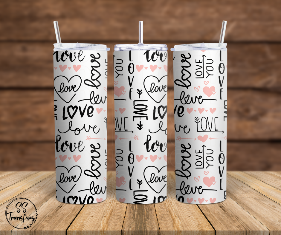 Love Doodles (Multiple Options) Sub Tumbler Transfer