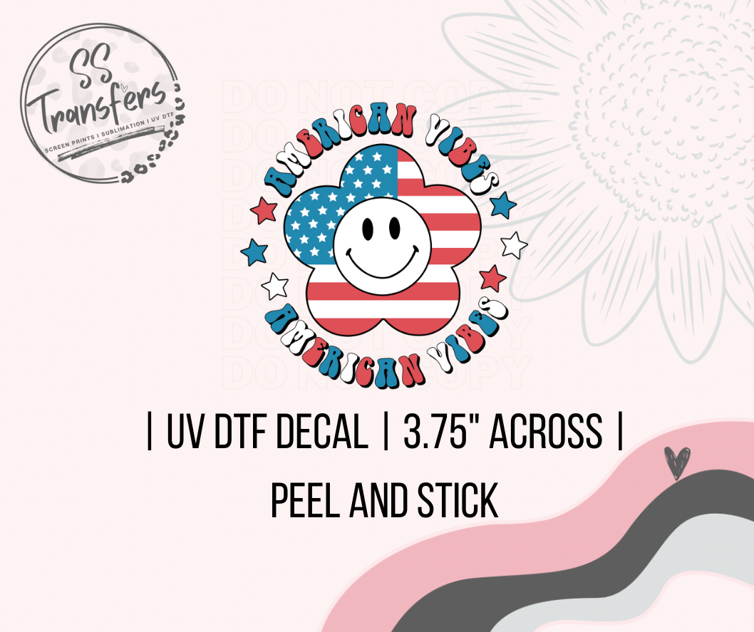 American Vibes UV Decal