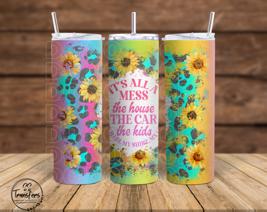 It's All A Mess Sub Tumbler Transfer