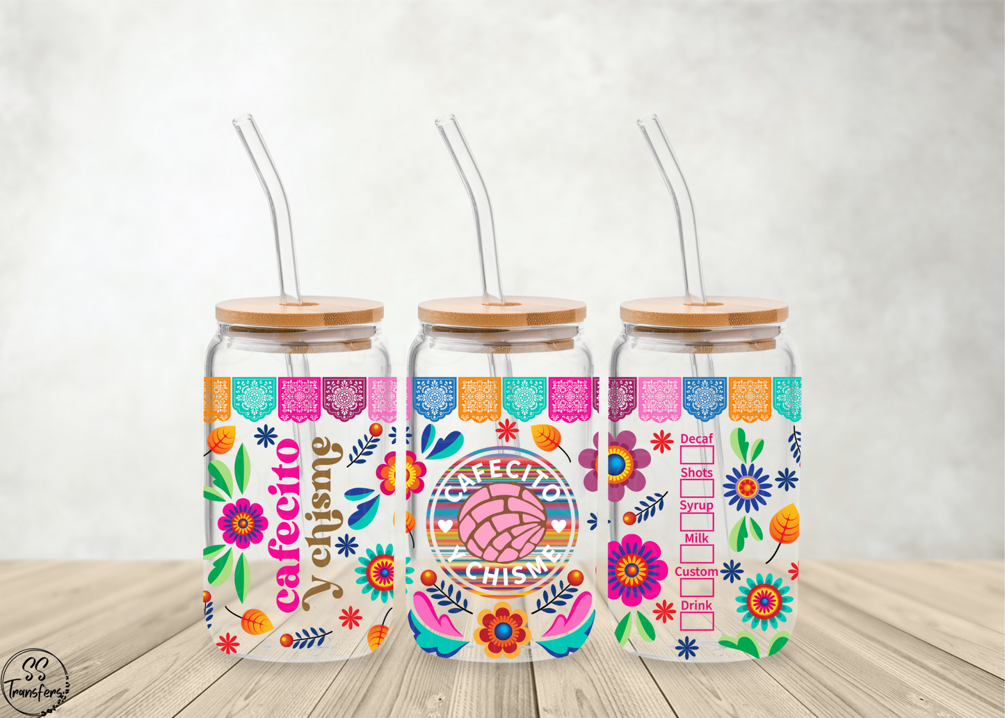 Cafecito Y Chisme Libbey UV Wrap