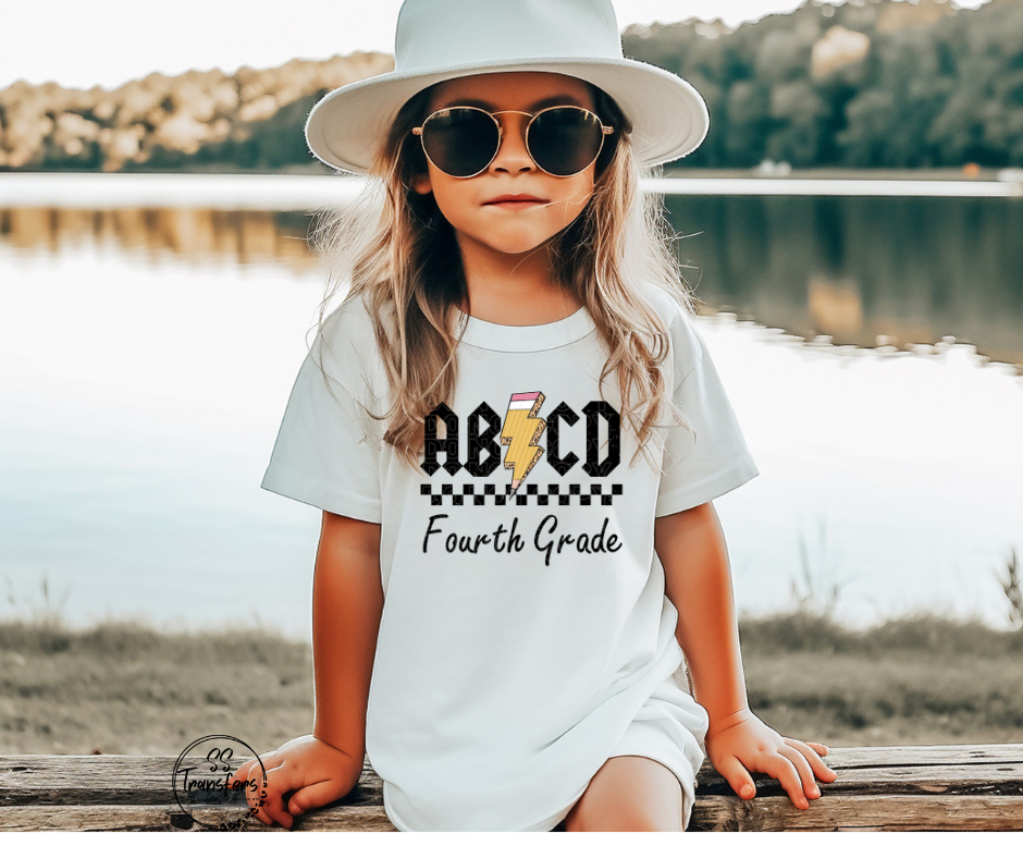 ABCD School Grades (Pre-K-6th grade) Kids DTF Transfer