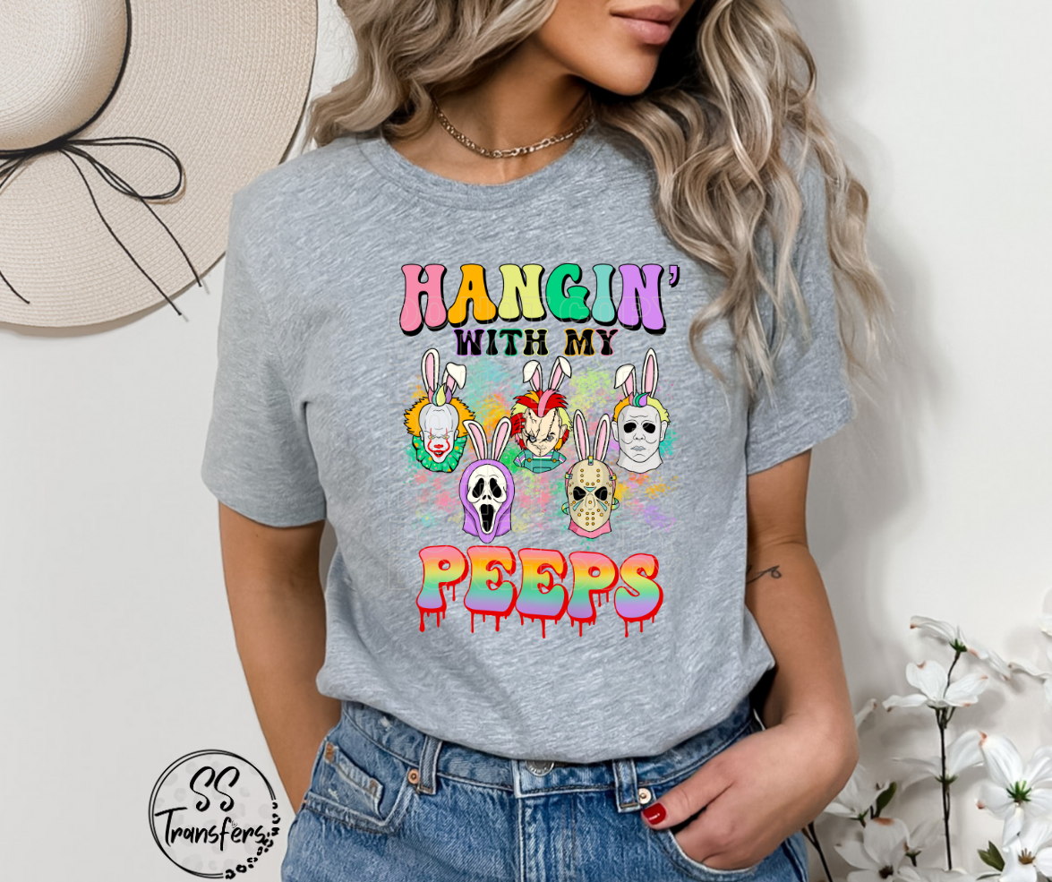 Hangin' With My Peeps Scary Guys DTF Transfer