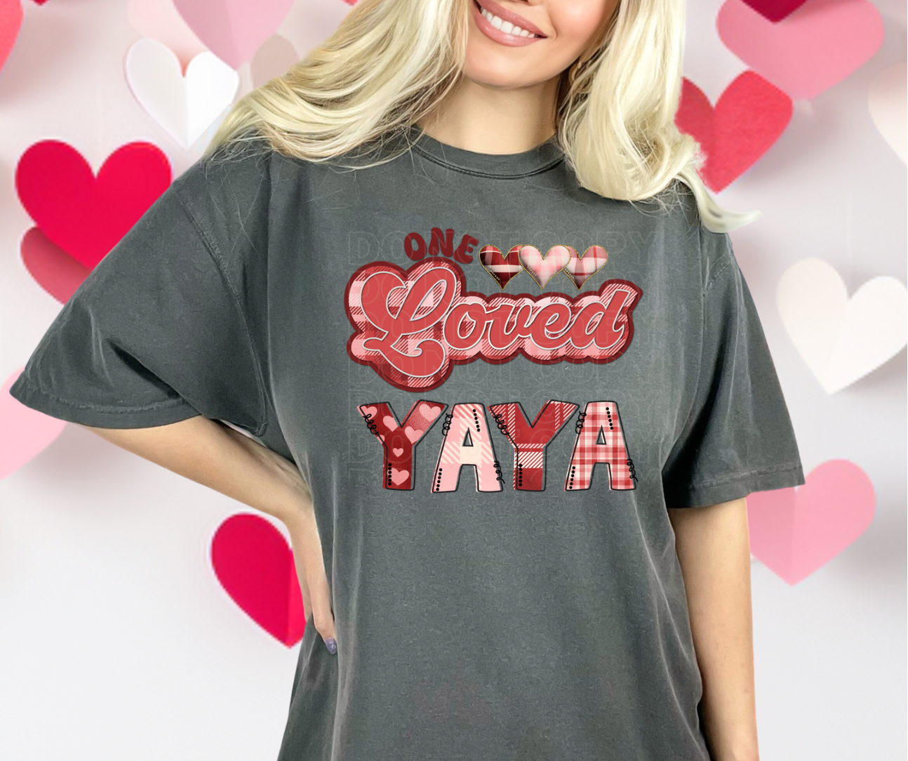 **SS Exclusive** One Loved Custom Plaid DTF Transfer