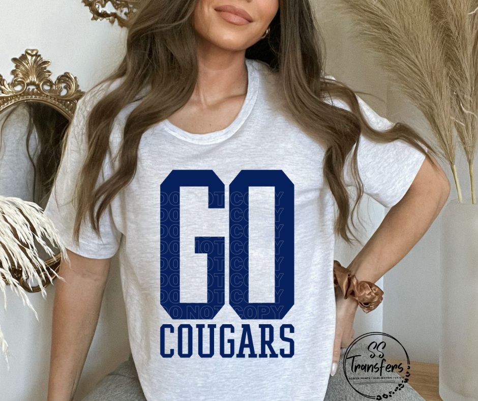 Go Cougars DTF Transfer
