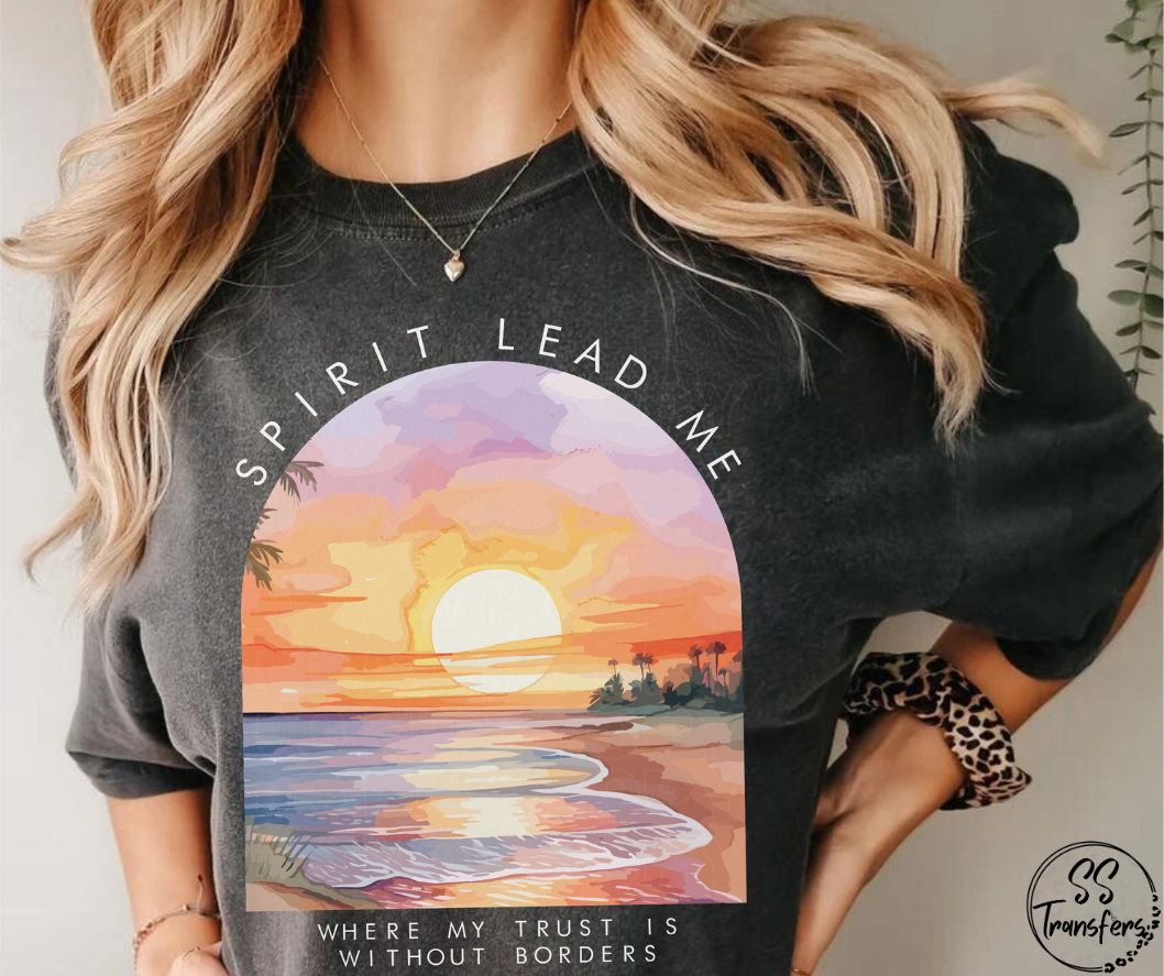 Spirit Lead Me Sunset DTF Transfer