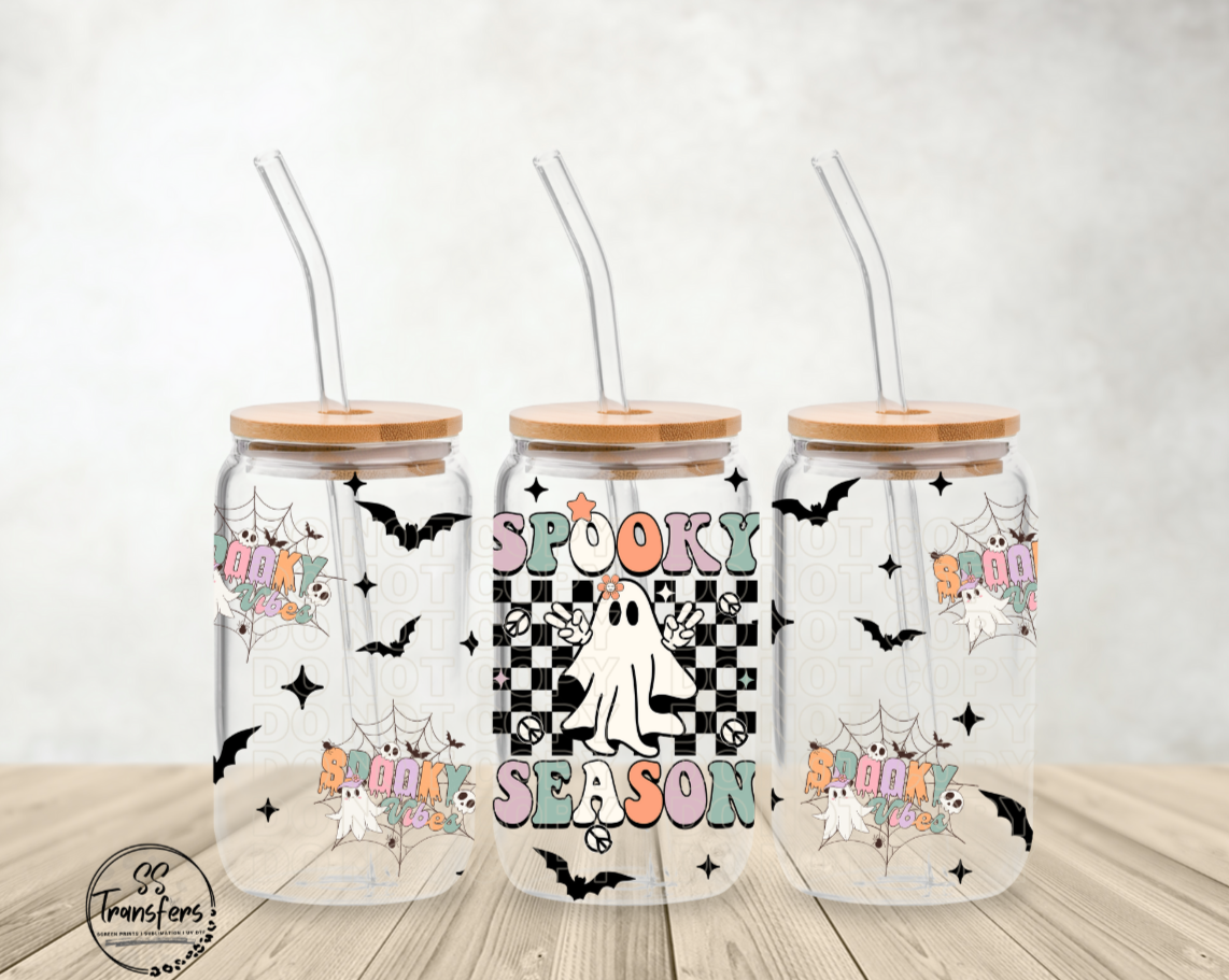 Spooky Season Bats Libbey UV Wrap