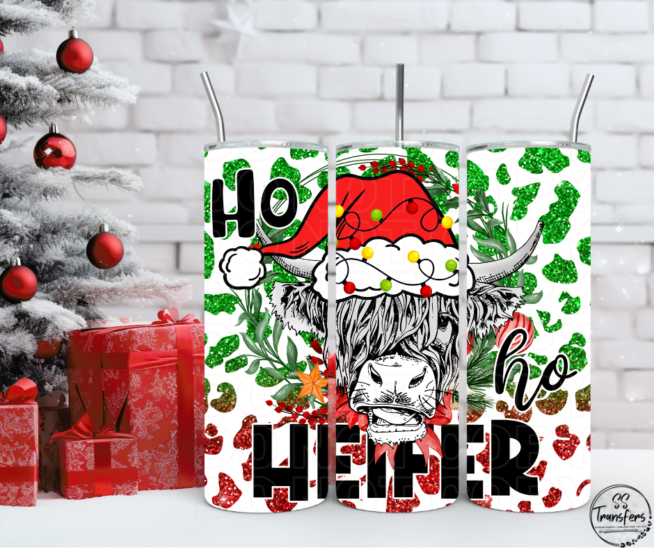 Ho Ho Heifer Sub Tumbler Transfer
