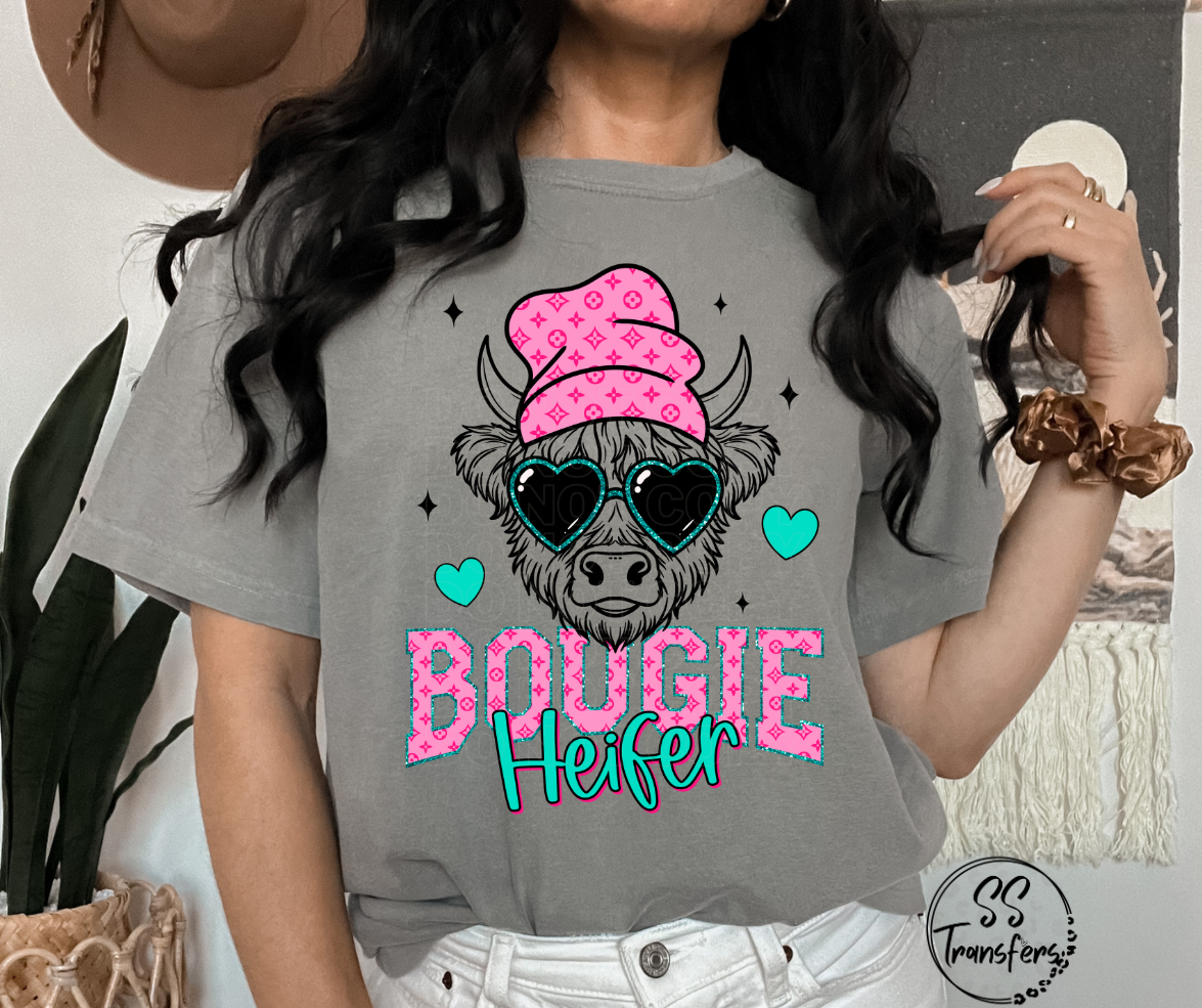 Bougie Heifer DTF Transfer
