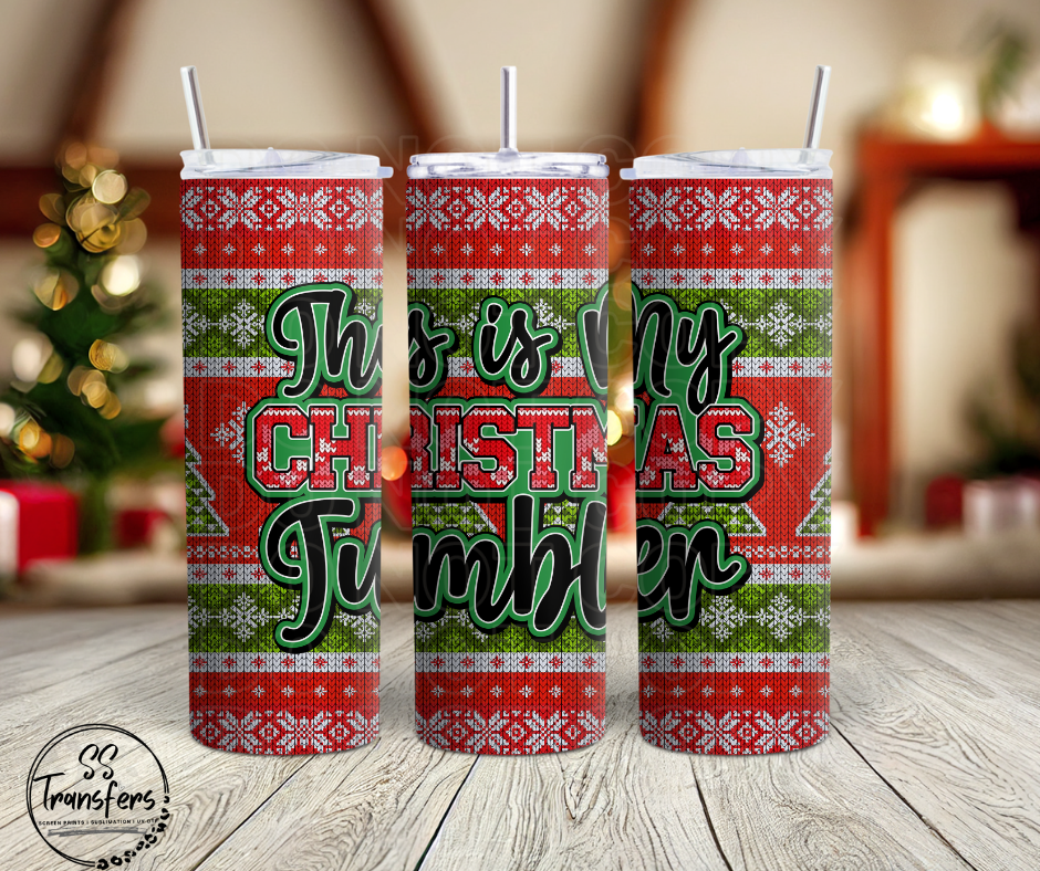 This Is My Christmas Tumbler Sub Tumbler Transfer