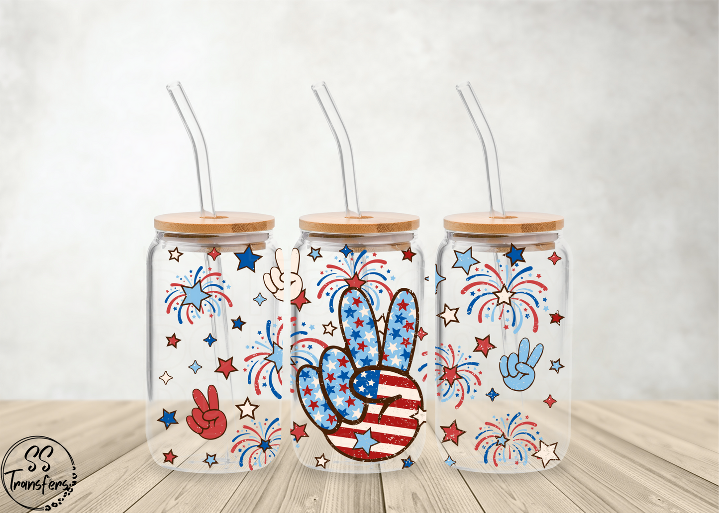 Patriotic Peace Sign UV Wrap