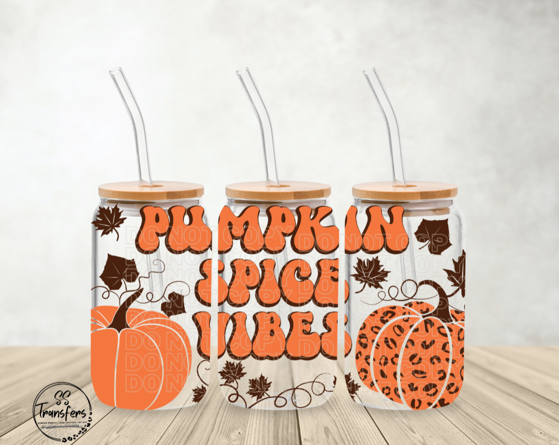 Pumpkin Spice Vibes Libbey UV Wrap