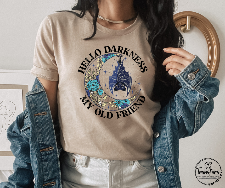 Hello Darkness My Old Friend DTF Transfer