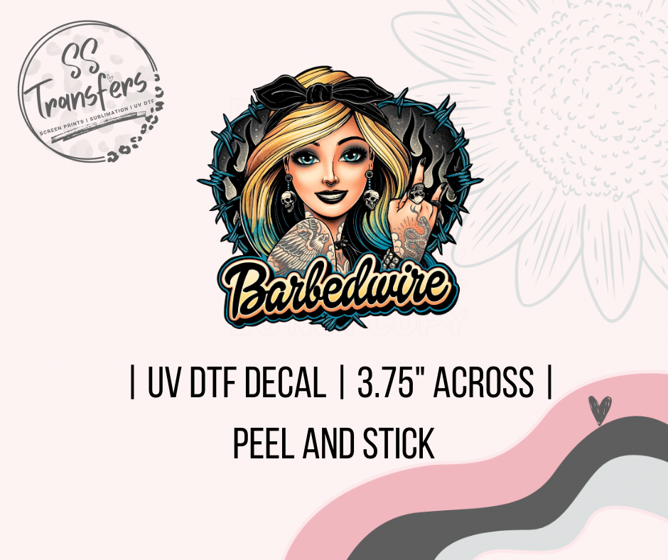 Barbedwire UV Decal