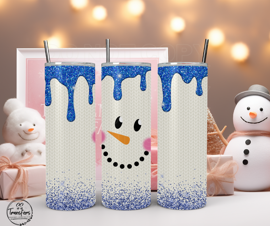 Snowman Face (Multiple Options) Sub Tumbler Transfer