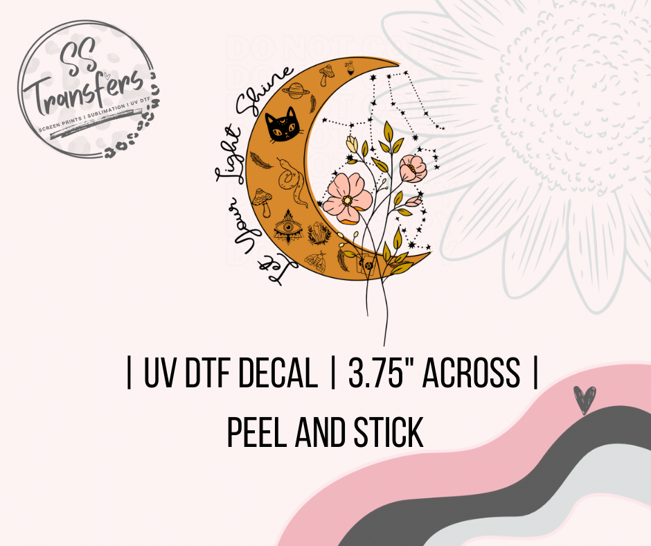 Feline Moon UV Decal