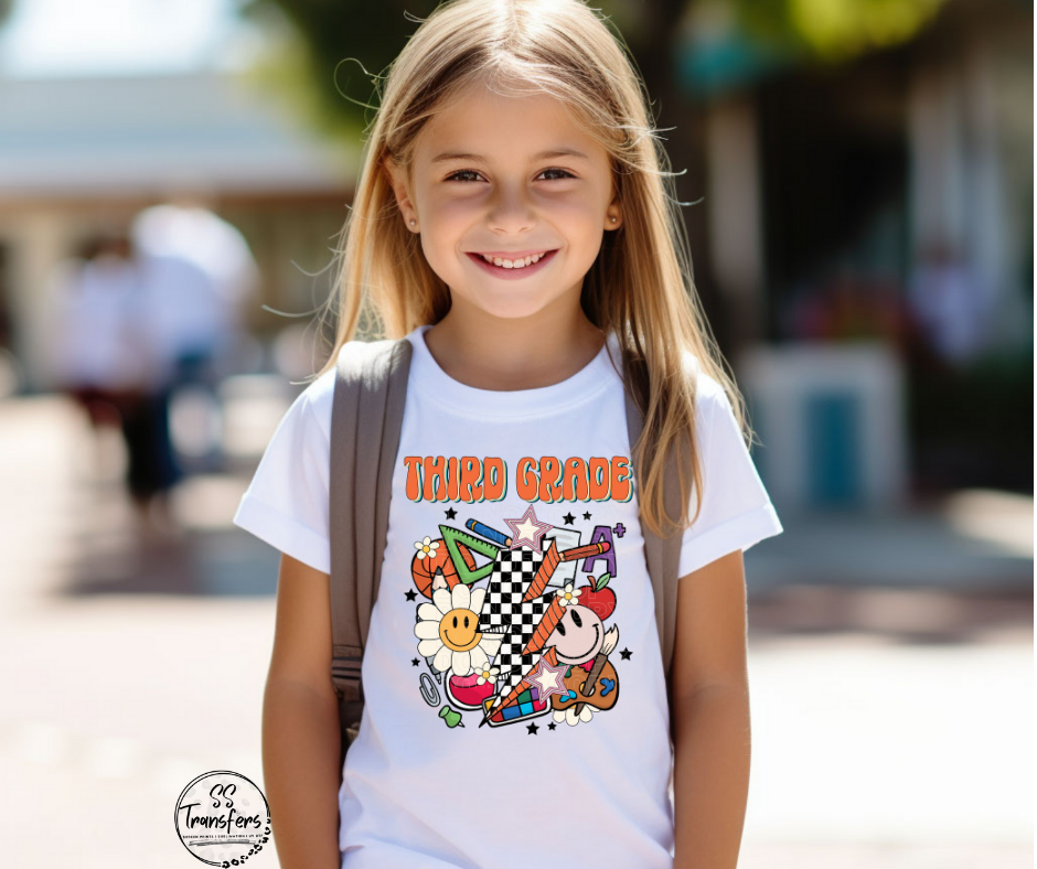 Daisy Smile School (Kindergarten-6th grade) Kids DTF Transfer