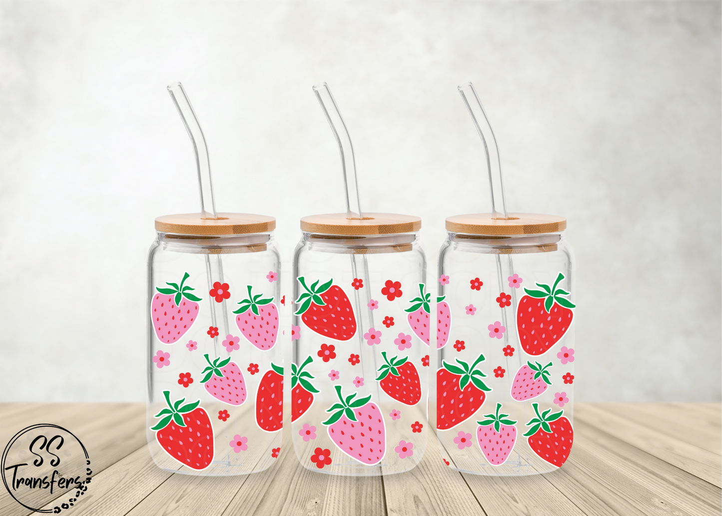 Strawberries Libbey UV Wrap