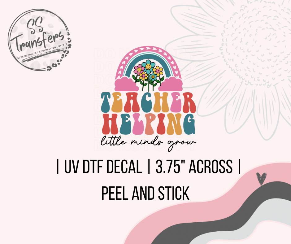 Teacher Helping UV Decal