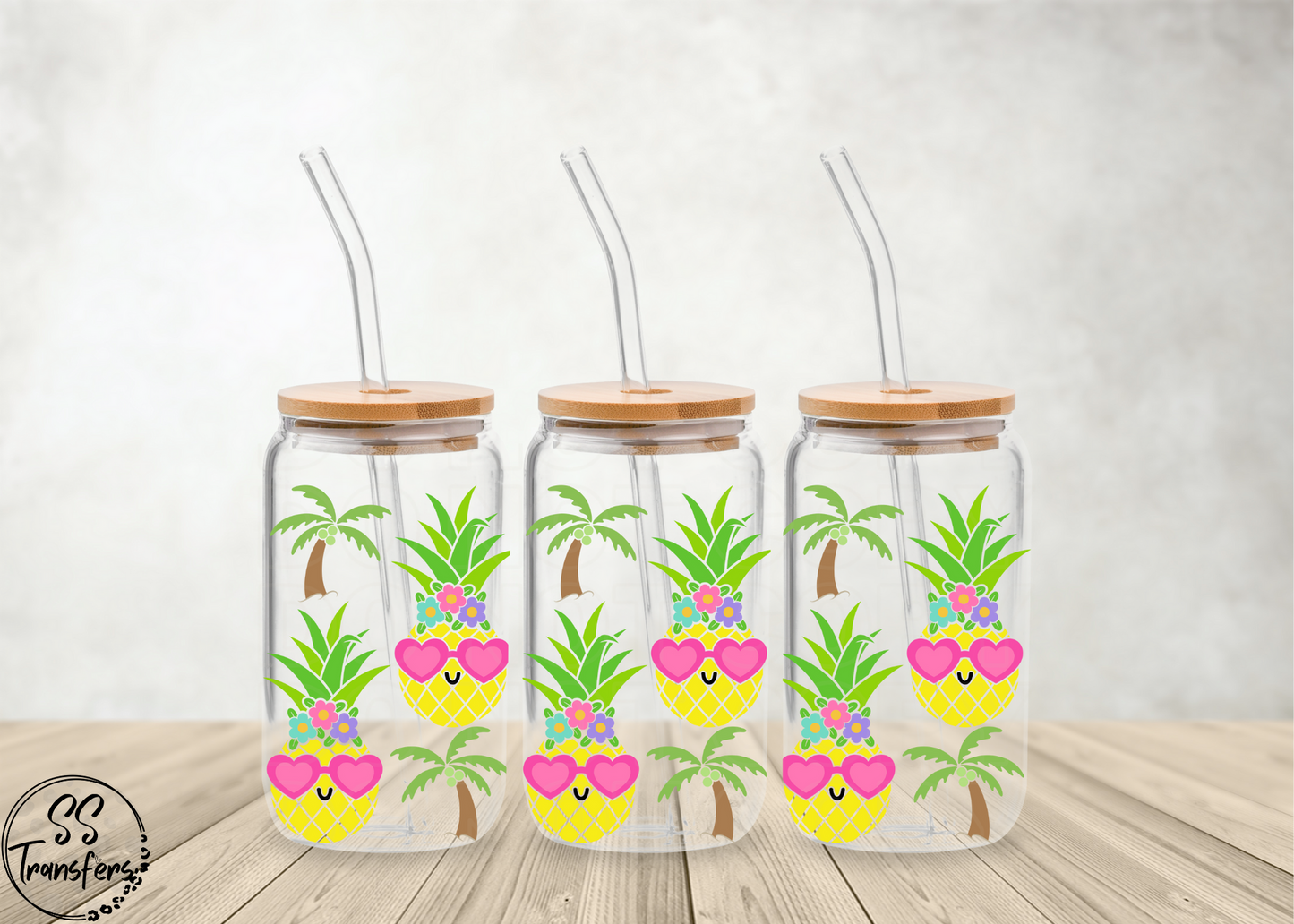 Cute Pineapples Libbey UV Wrap